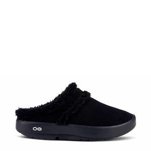 NEW OOFOS women's oocoozie mule shoes in black